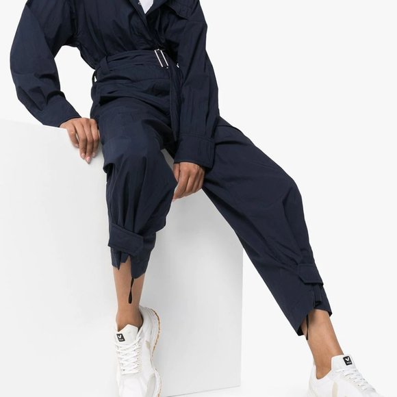 Moncler belted long-sleeve jumpsuit - Picture 2 of 4
